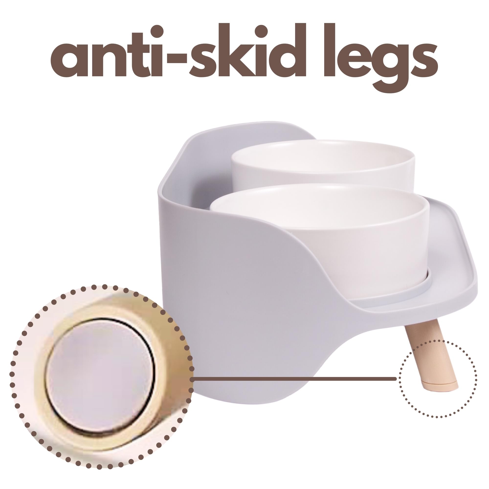 A4DOG hygienic glaze promotes a clean feeding area between uses