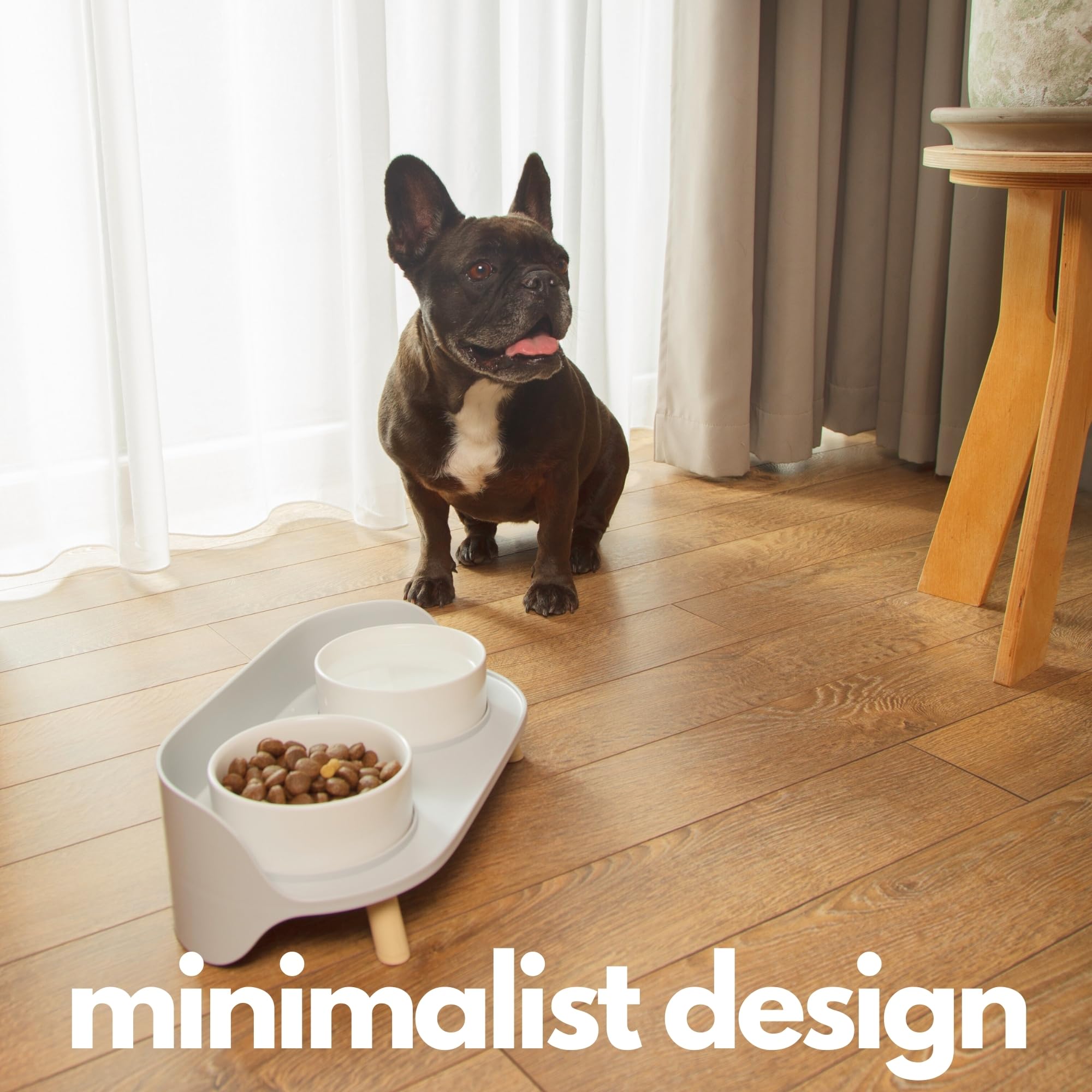 A4DOG elevated bowls encourage relaxed posture during meals and bonding moments