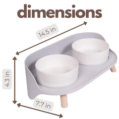 A4DOG splashguard feature reduces mess during meals