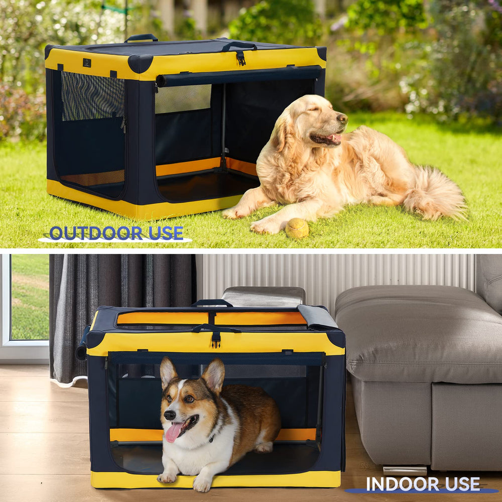 A4PET 40in crate with breathable mesh for airflow.