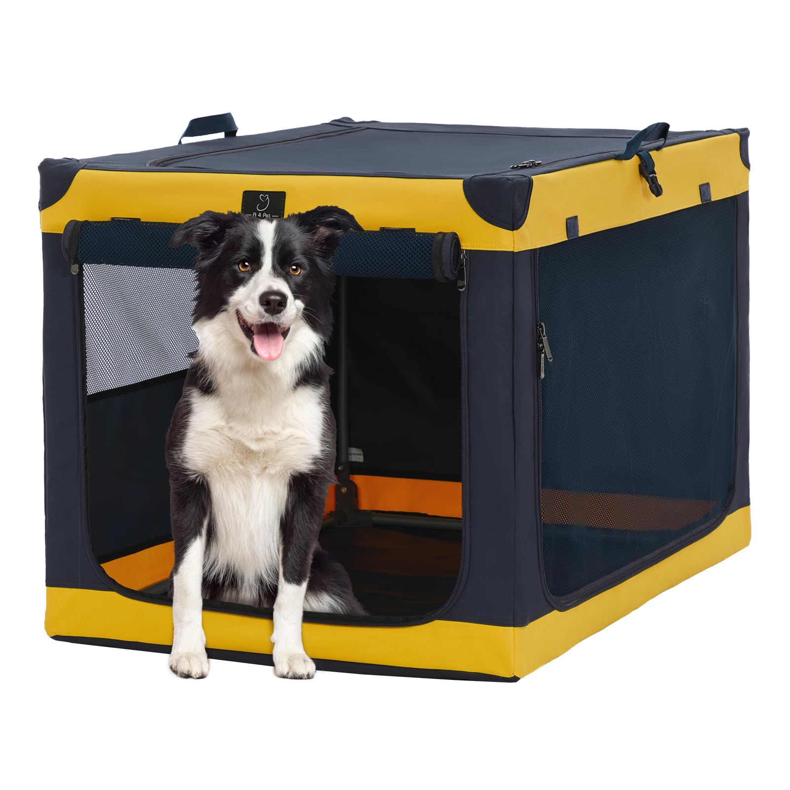 A4PET 40in crate with twist-lock frame for tidy appearance.
