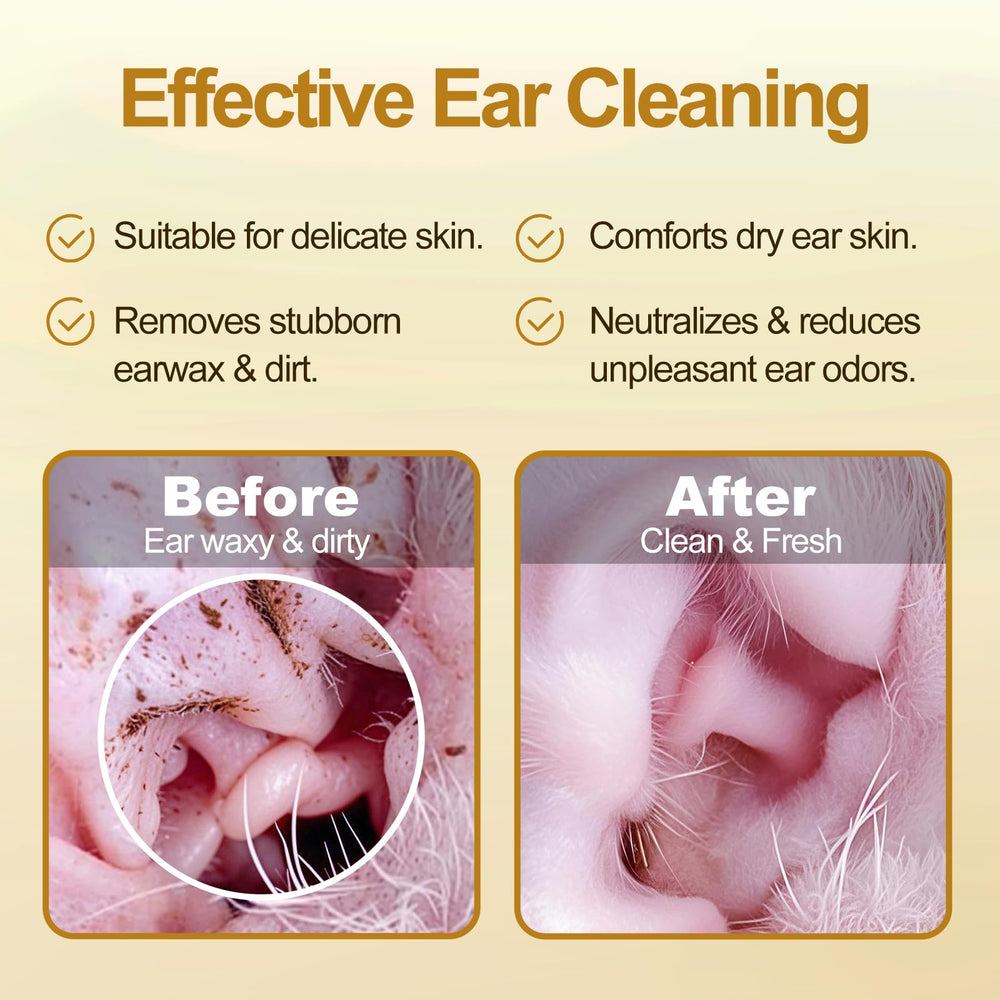 AAIHE Coconut-scented, alcohol-free ear wipes in action for a fresh clean