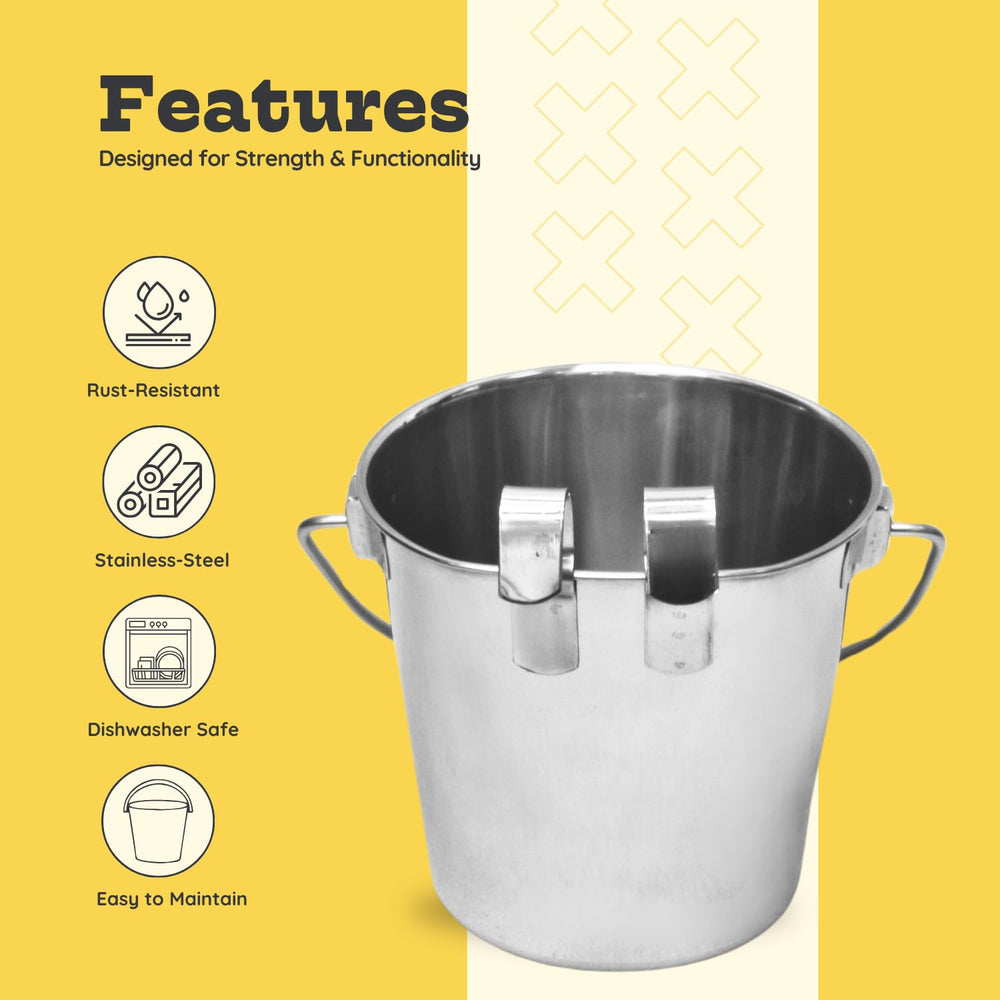 AASPIRE PETS 6-quart capacity fits meals and water for larger pets.