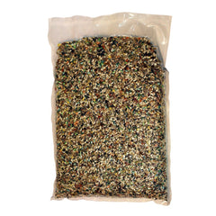 ABBA 1200 small hookbill bird-feeding image highlighting no sunflower mix