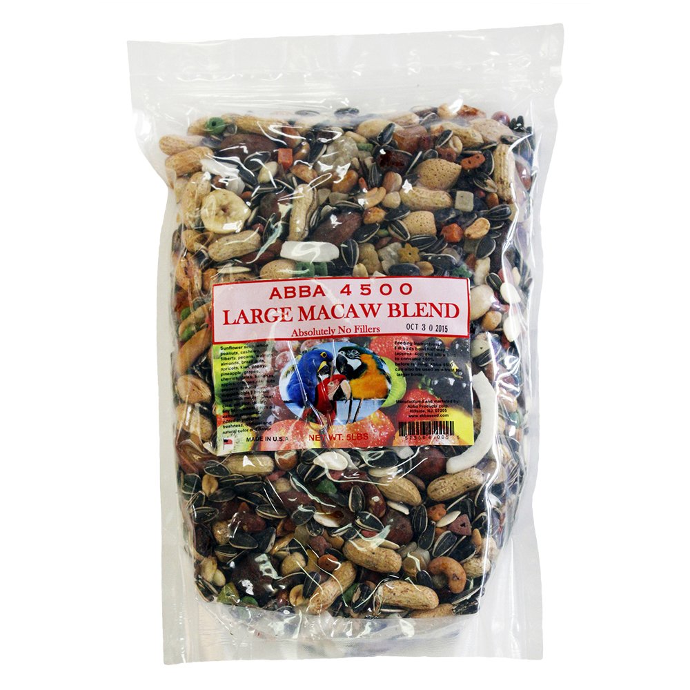 ABBA large macaw blend bag with whole nuts and fruits for a wholesome diet