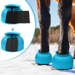 Abbylike Bell Boots blue during training illustrating protective coverage