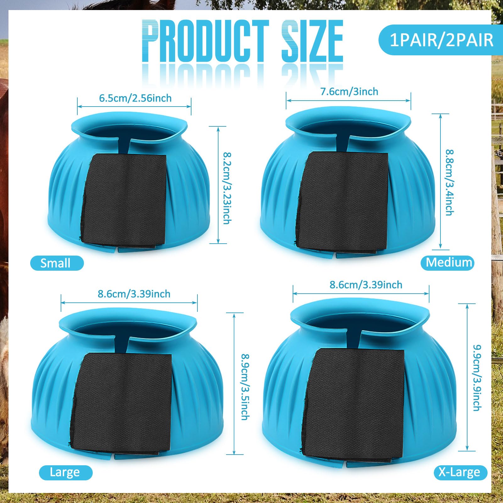 Abbylike Bell Boots blue side view highlighting wrap closure