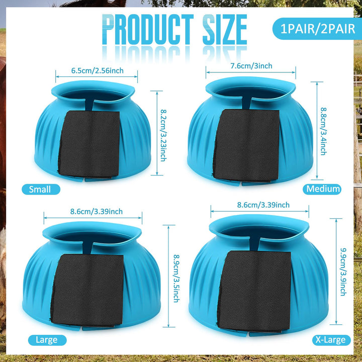 Abbylike Bell Boots blue side view highlighting wrap closure