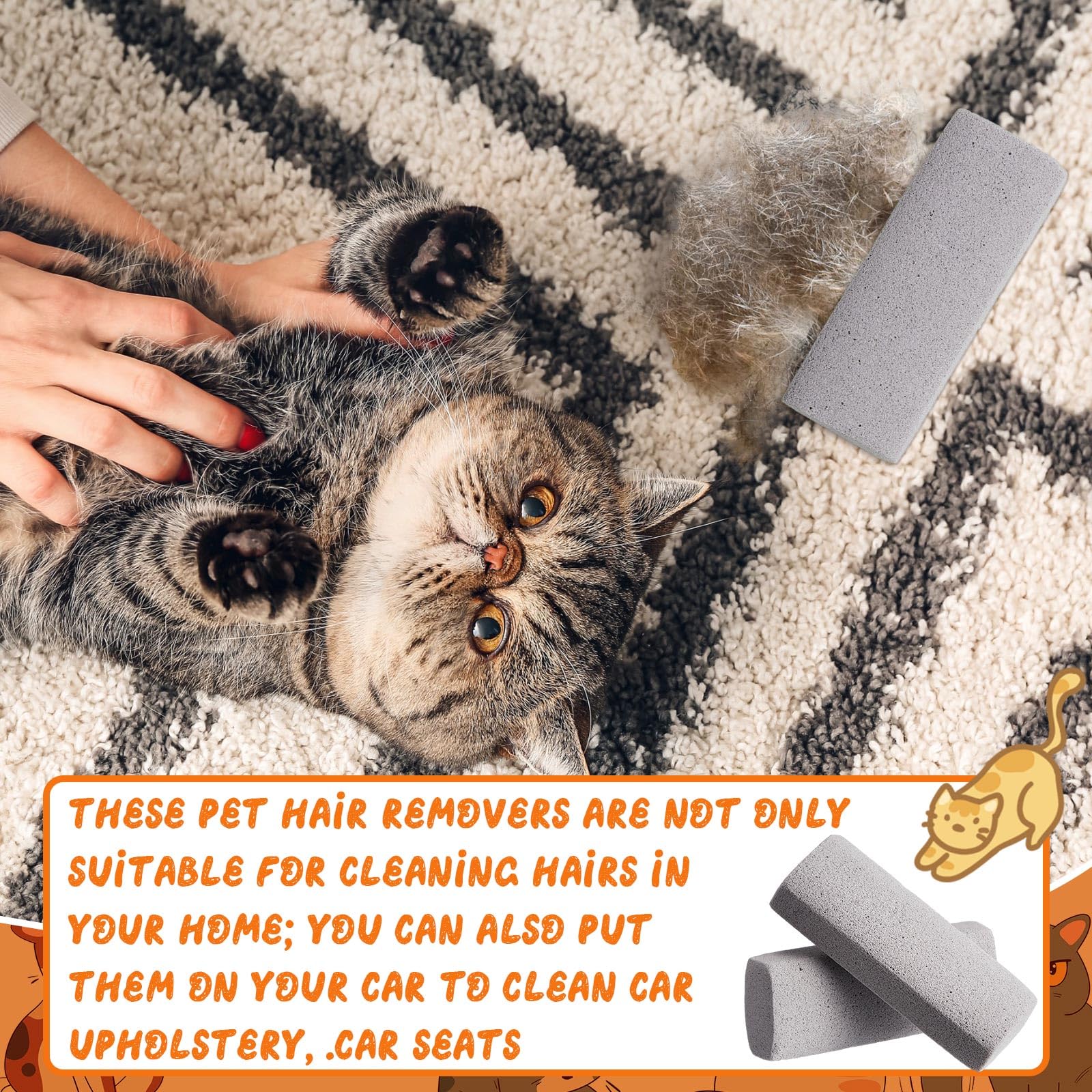 Abbylike car upholstery cleaning with pumice stone for fresh seats.