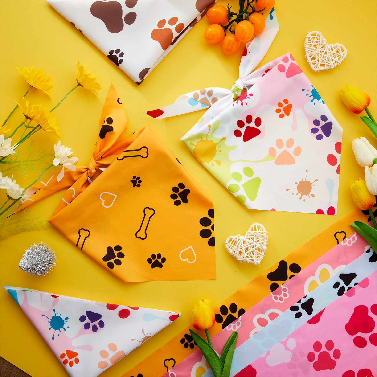 Abbylike bandanas suitable as headbands, neck ties, and creative looks.