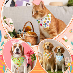 Abbylike Easter bandanas in floral pattern for spring strolls
