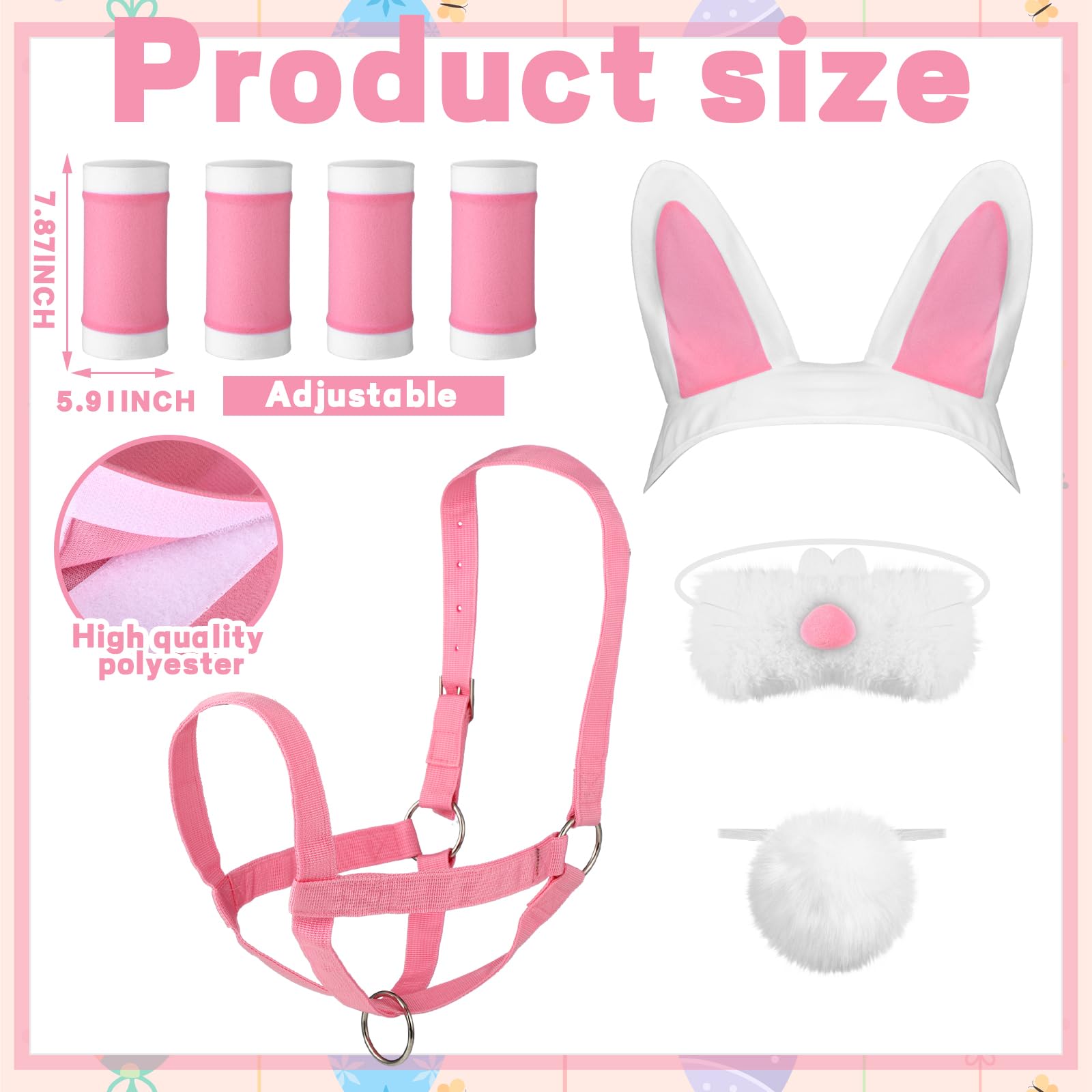 Abbylike Easter tail accessory on horse for added festive flair