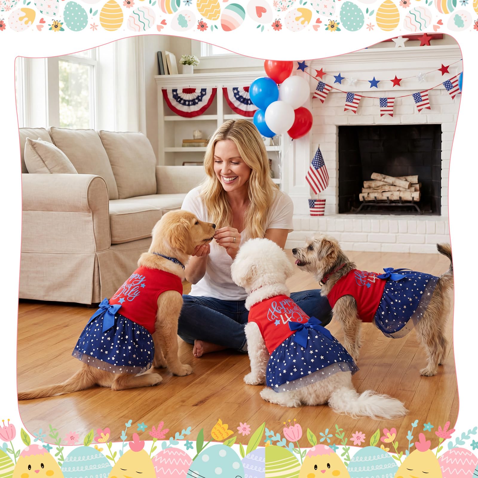 Abbylike lightweight cotton dress keeps pets cool on warm days