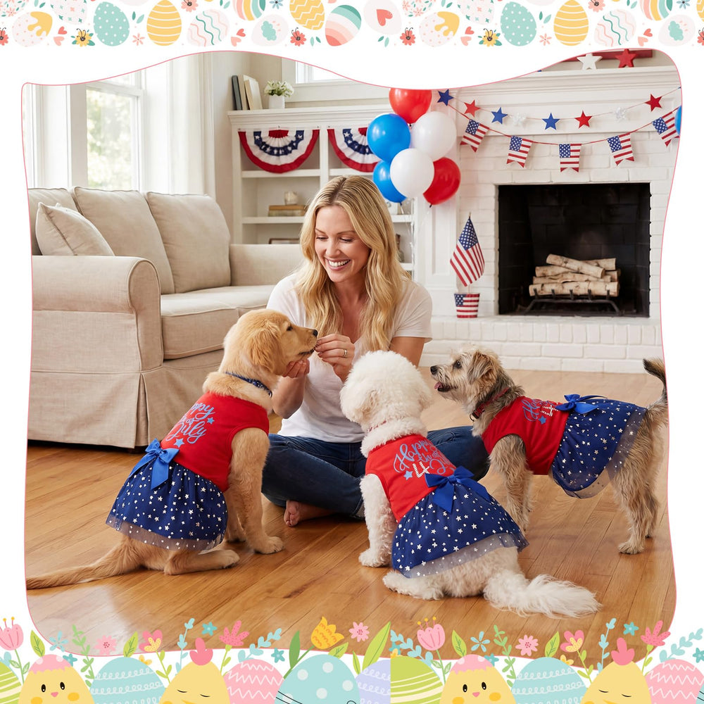 Abbylike lightweight cotton dress keeps pets cool on warm days