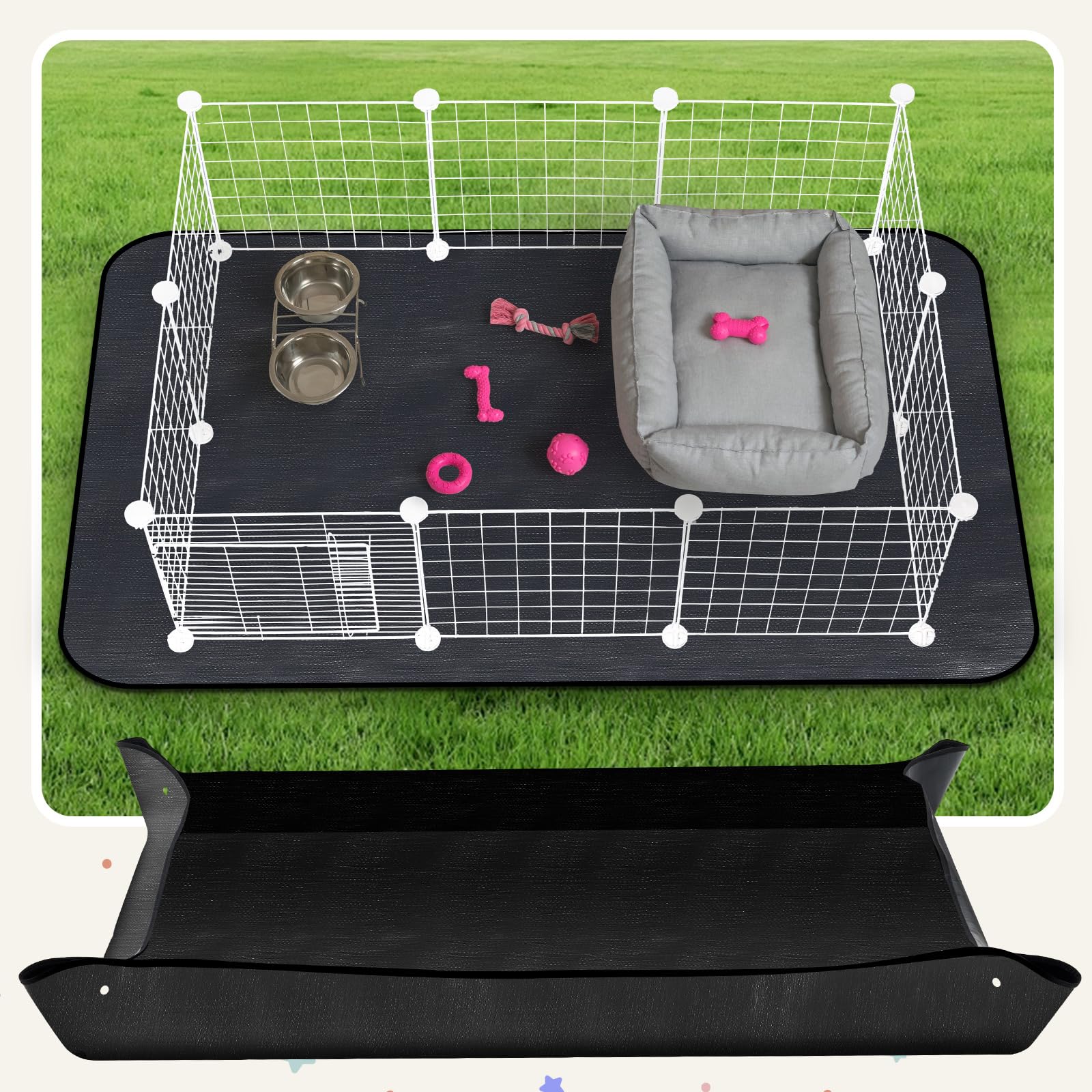 Abbylike lightweight foldable mat travels easily between rooms and parks.