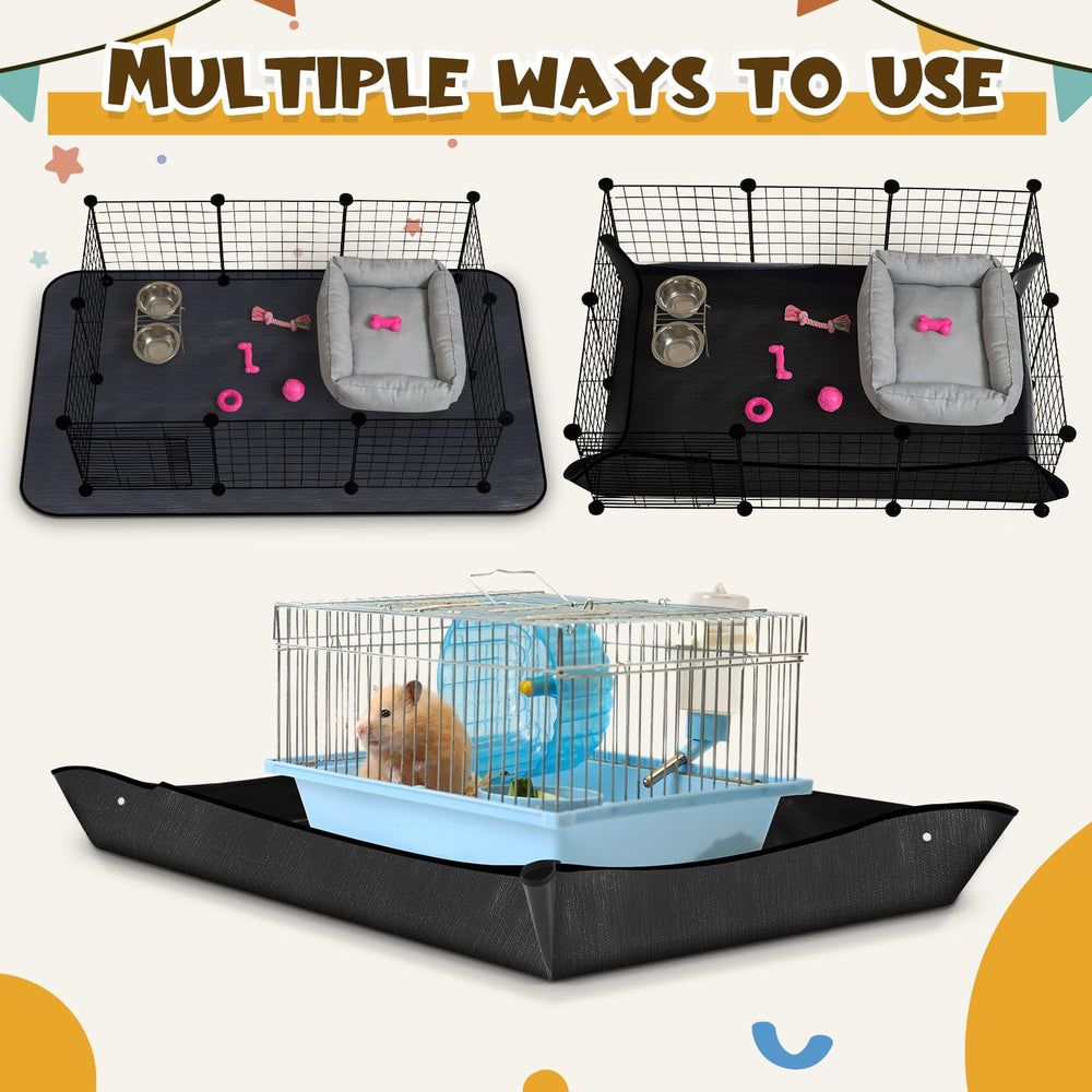 Abbylike 100x150 cm mat supports several small pets sharing play.