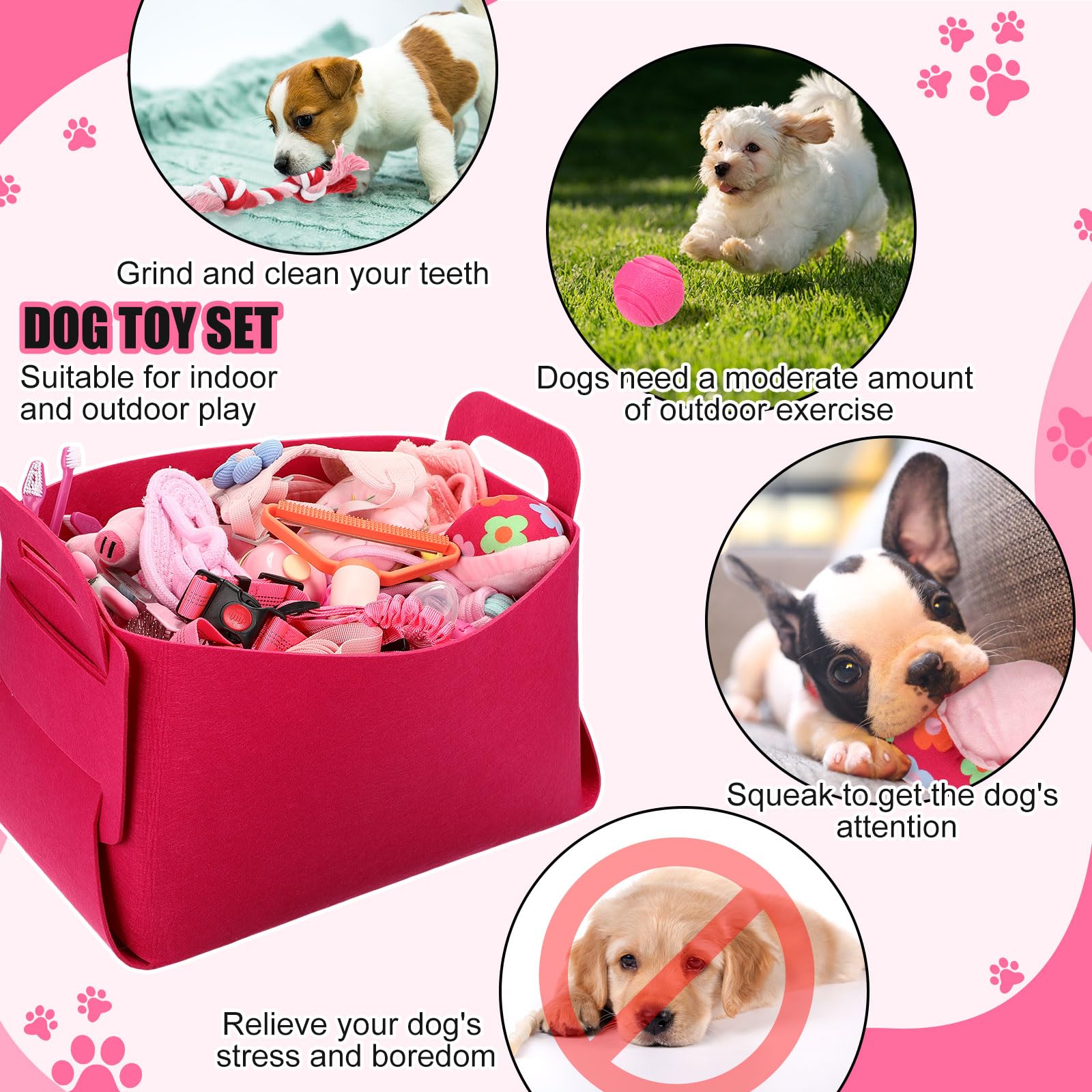 Abbylike stainless bowls and soft towel for comfy mealtimes.