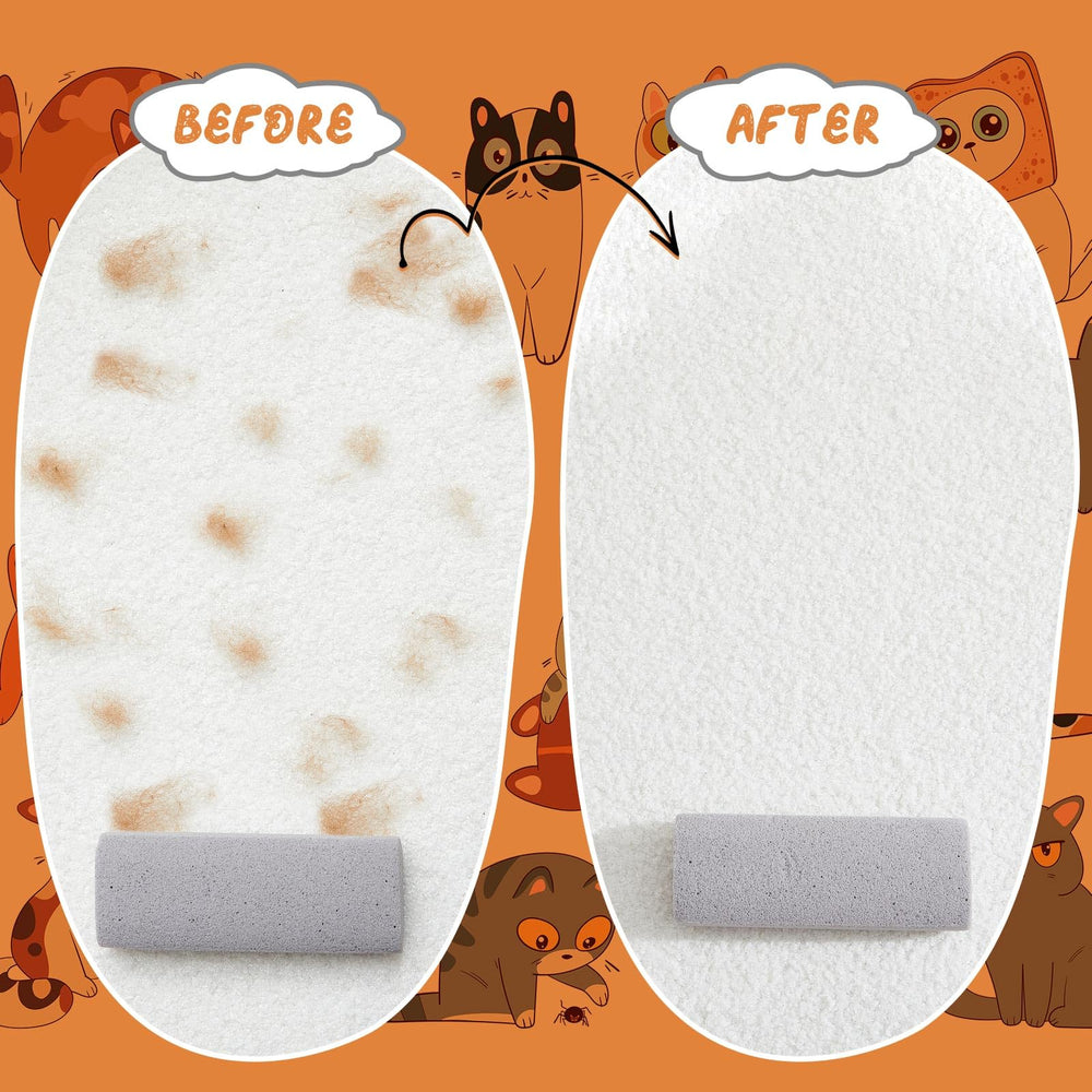 Abbylike sofa and bedding hair removal stones in action.