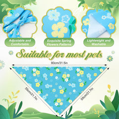 Abbylike colorful prints bandana brings vibrant spring style to pets
