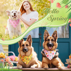 Abbylike sunflower pattern bandana adds cute flair during daily walks