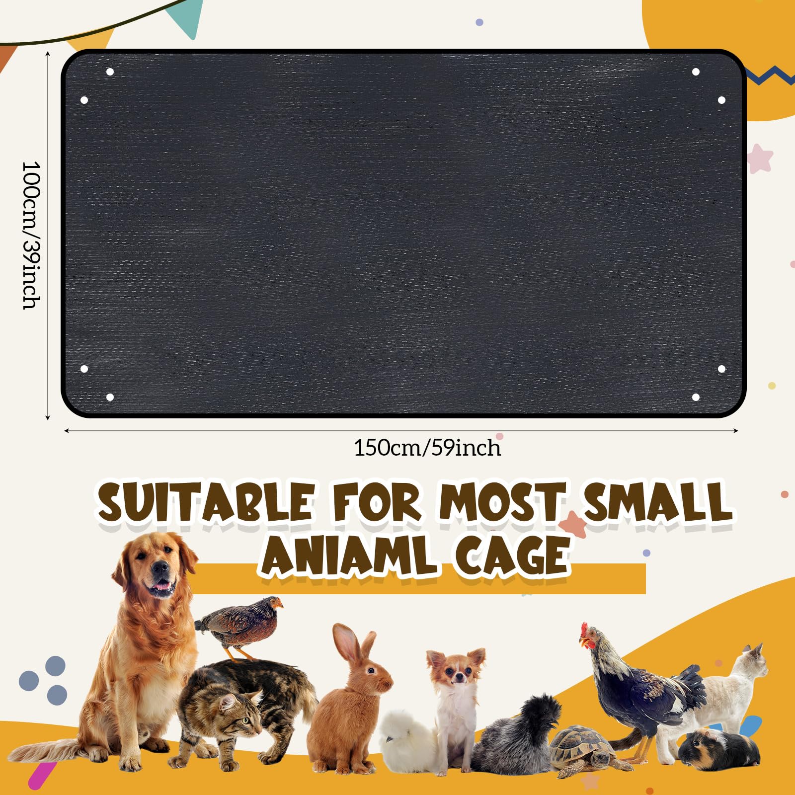 Abbylike waterproof pet mat easy to wipe clean after messes.