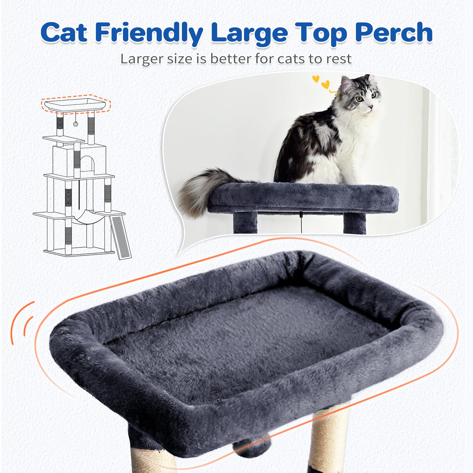 ABCPET Condo hideaway gives a cozy retreat for naps and private perching.