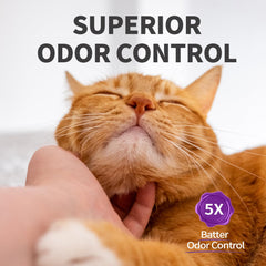 ABCpet lavender crystals in action demonstrate odor control without scooping.