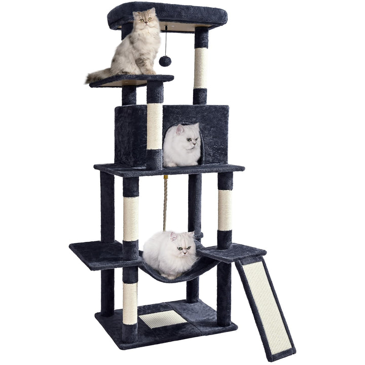 ABCPET Cat Tree Tower 63in with ample space for play and exploration.