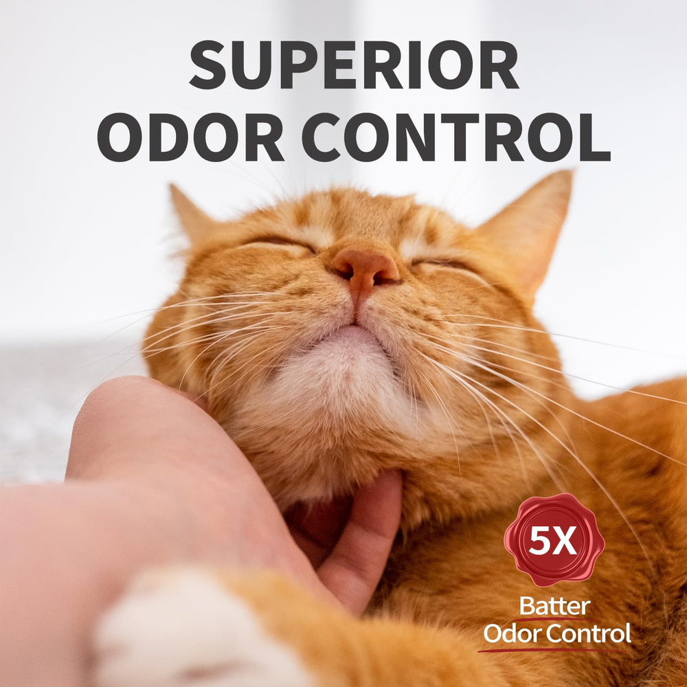 ABCPET crystal litter design reduces tracking for a cleaner living space.