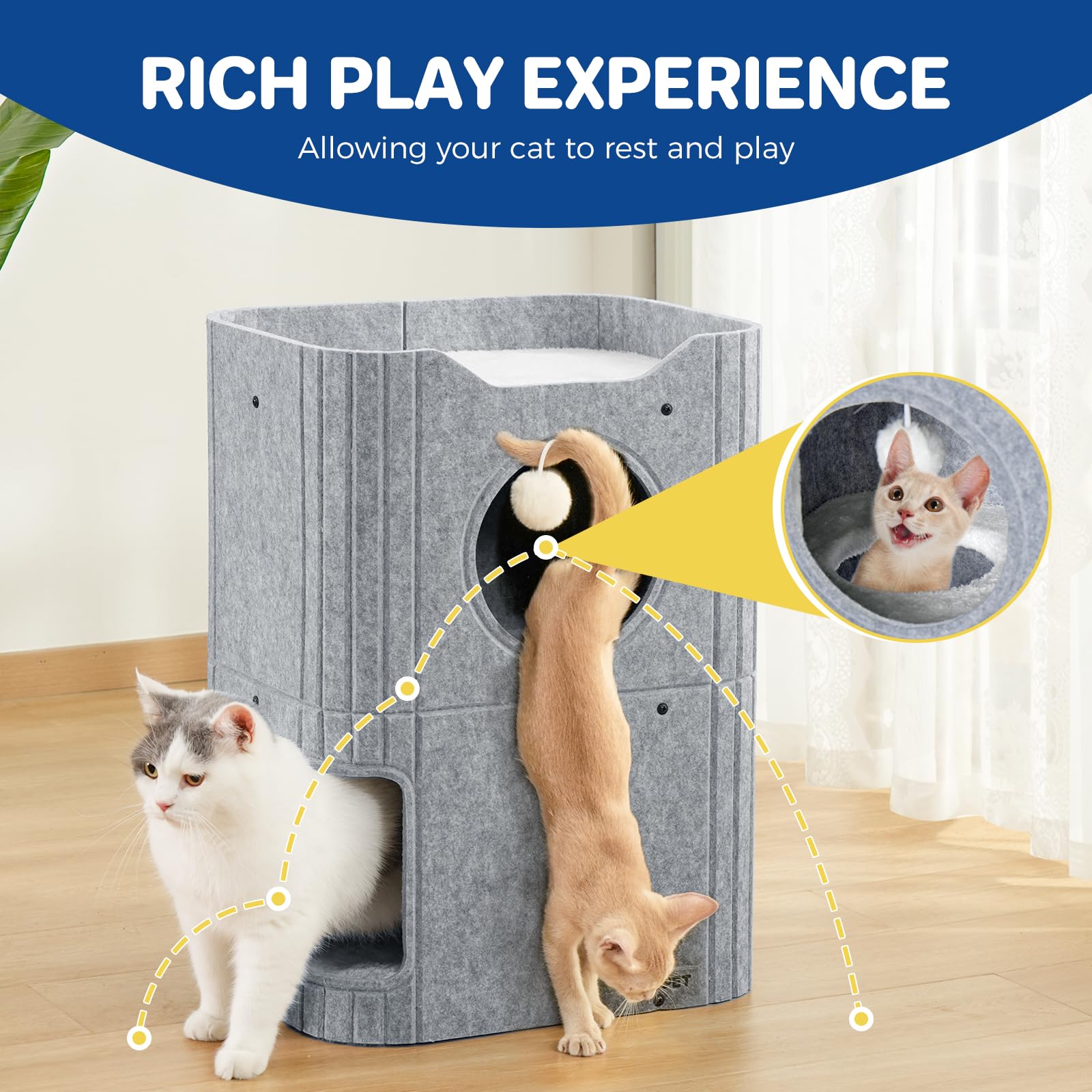 ABCPET easy assembly, quick setup and simple cleaning for busy homes