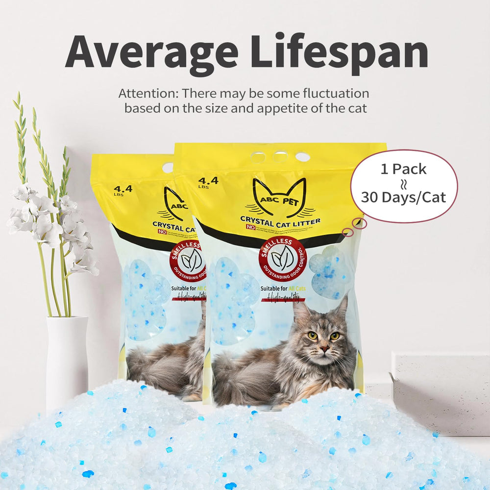 ABCPET easy-refill 4-3-lb-pack simplifies replenishment and adds convenience.