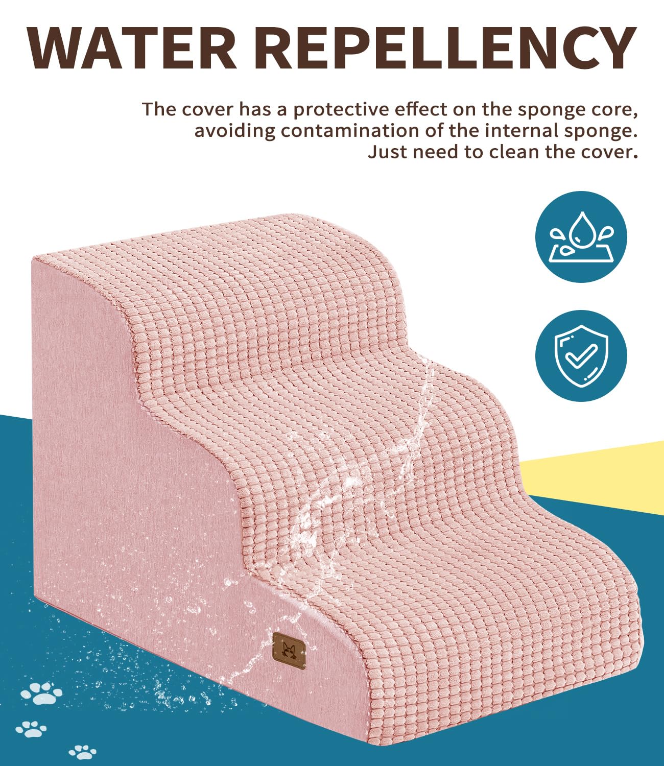 ABCPET eco-friendly 35D foam core offers soft, supportive steps.