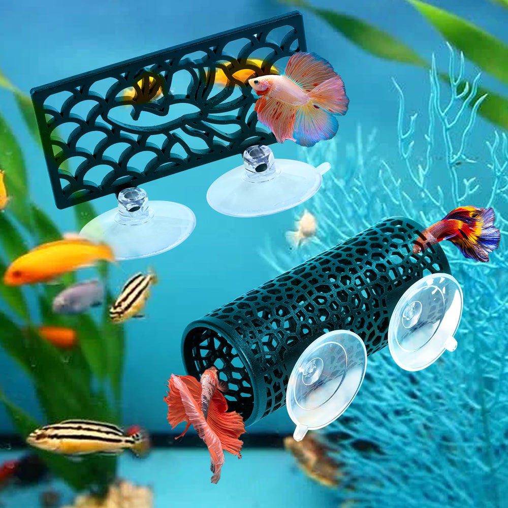 Abizoo Betta aquarium-ornament provides a charming focal point in any betta tank.