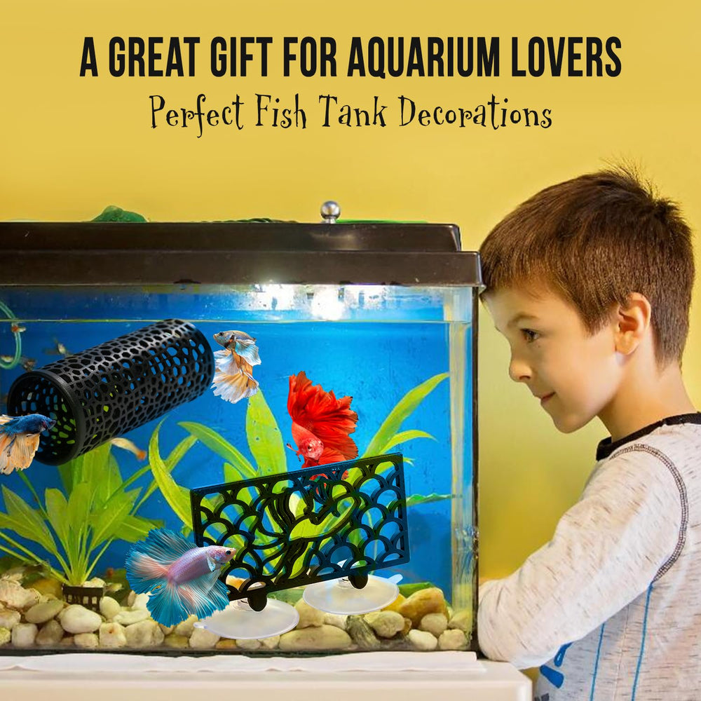 Abizoo Betta shrimp-hideout offers a quiet, sheltered spot for tiny shrimp.