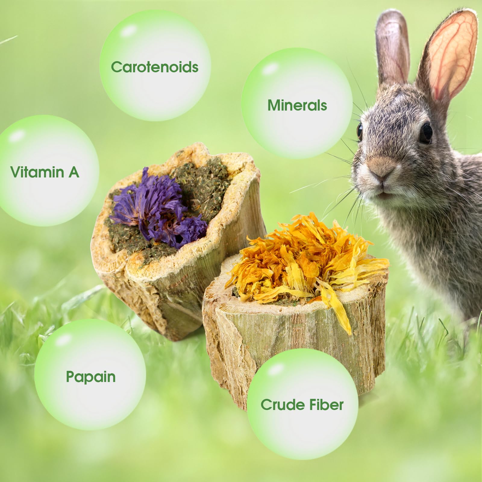 Abizoo calendula petals add calming scent during treat time