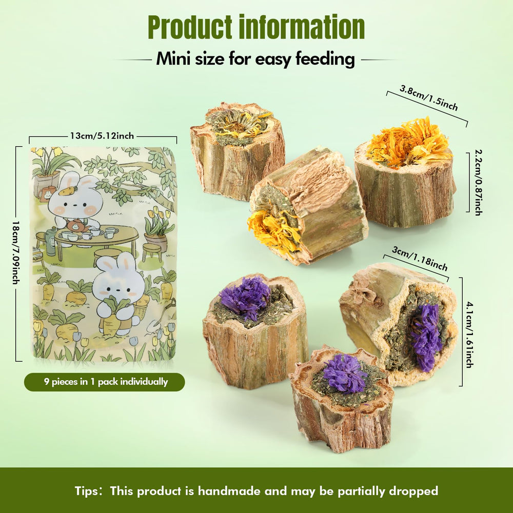 Abizoo organic alfalfa core with prebiotic for gut health and nibble fun