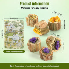 Abizoo organic alfalfa core with prebiotic for gut health and nibble fun