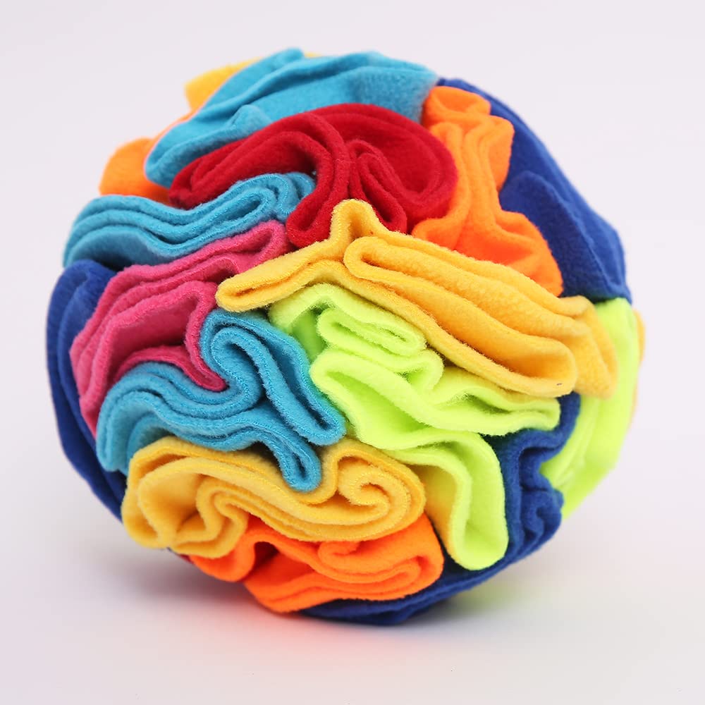 Ablechien Snuffle Ball front view for small dogs, interactive scent-led play
