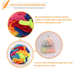 Ablechien Snuffle Ball features soft, durable polar fleece for safe, comfortable play.