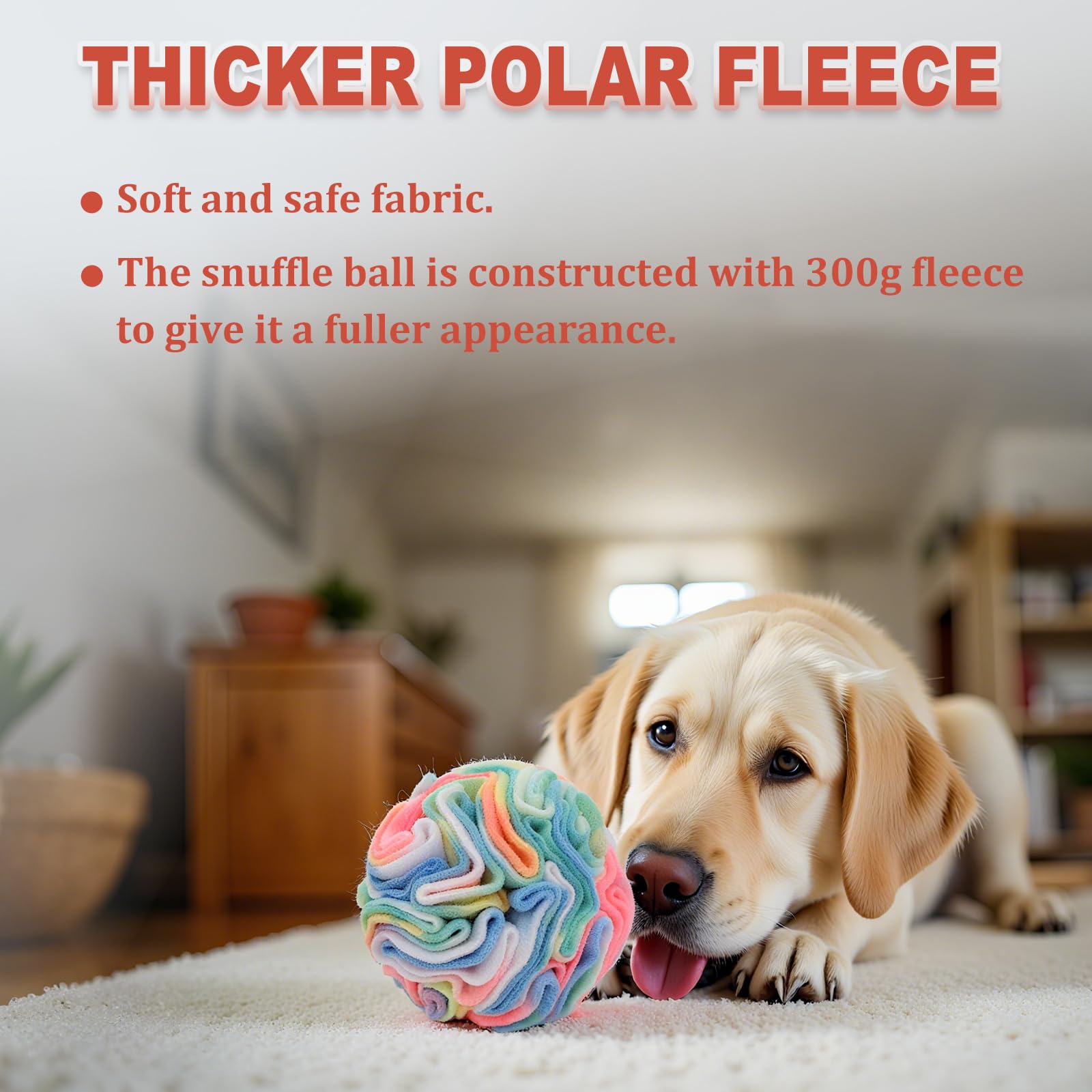Ablechien snuffle ball is washable and easy to clean.