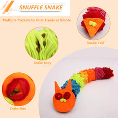 Ablechien Snuffle Snake with hidden treats boosts scent work during play