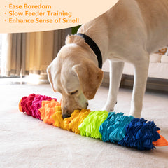 Ablechien Snuffle Snake polar fleece texture offers soft and durable enrichment