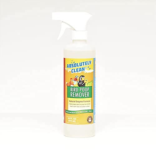 Absolutely Clean Amazing Bird Poop Cleaner spray bottle for quick mess removal