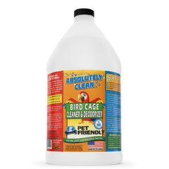 Absolutely Clean bird cage cleaner bottle ready for spray cleaning