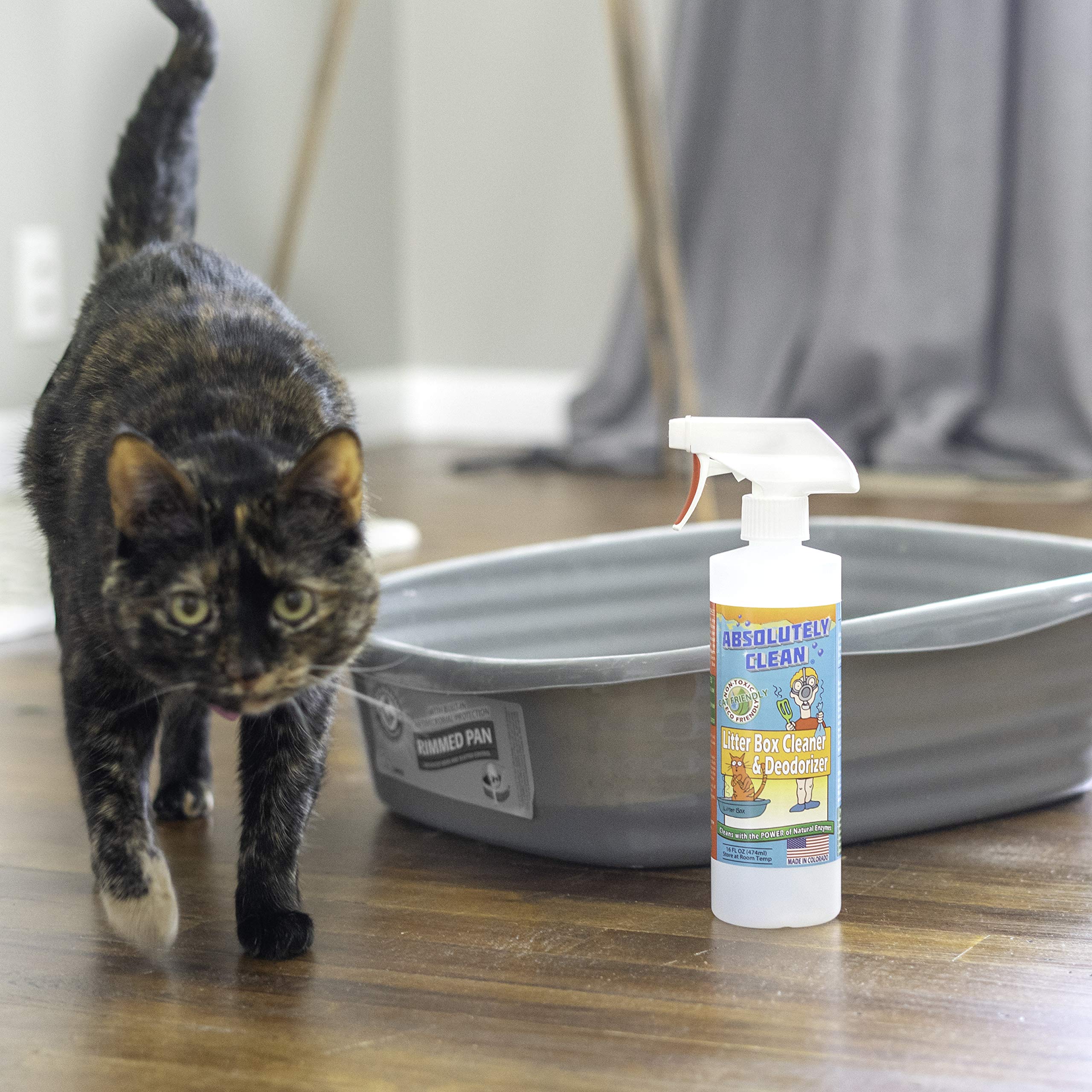 Absolutely Clean Litter Box Cleaner usa-made-pack emphasizes US craftsmanship and quality