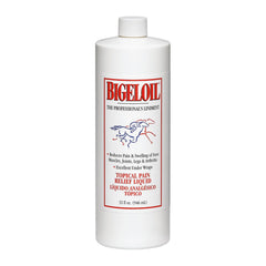 Absorbine Bigeloil Liniment bottle 32 oz for topical relief.