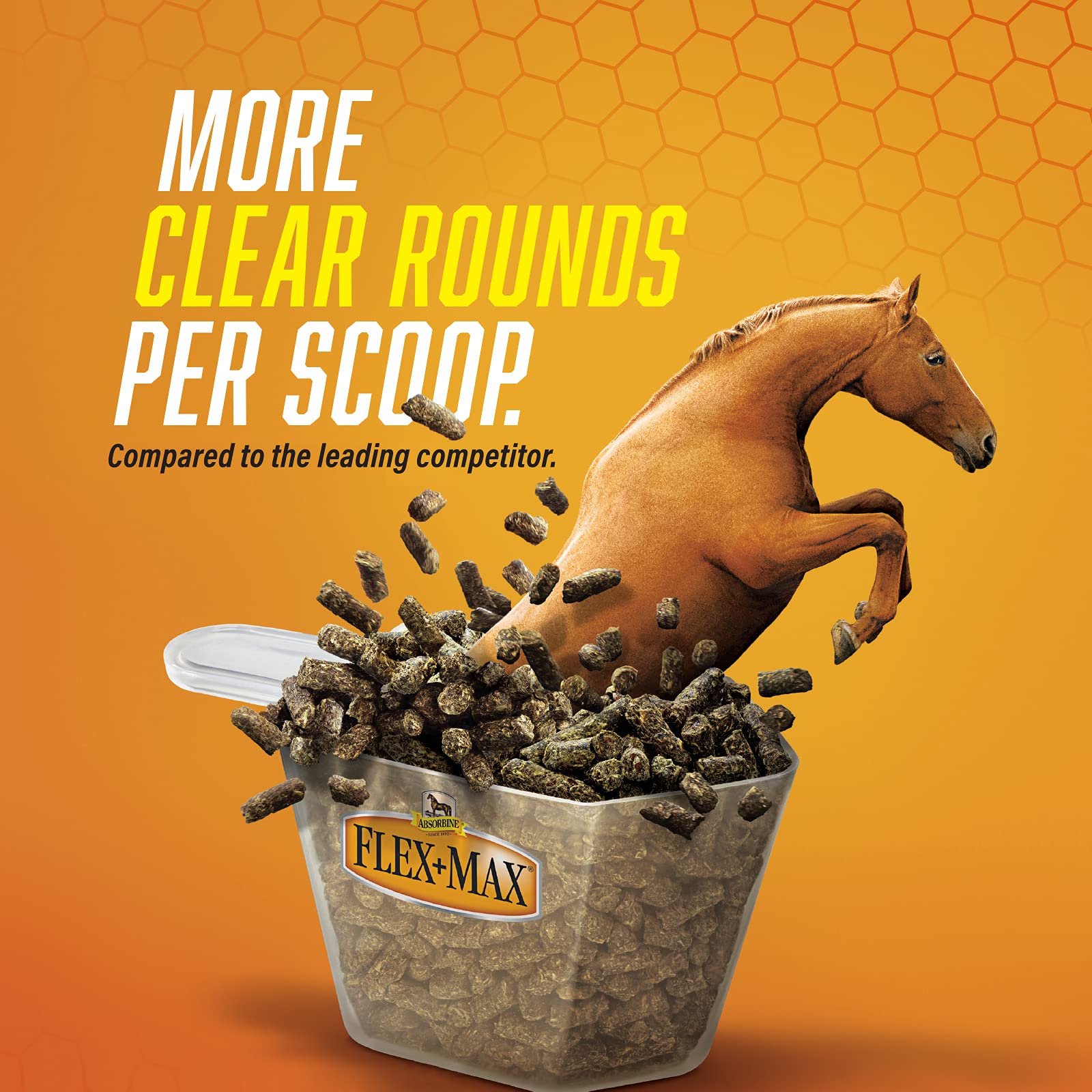 Absorbine Flex+Max 10lb tub image illustrating packaging and a 60-day plan.