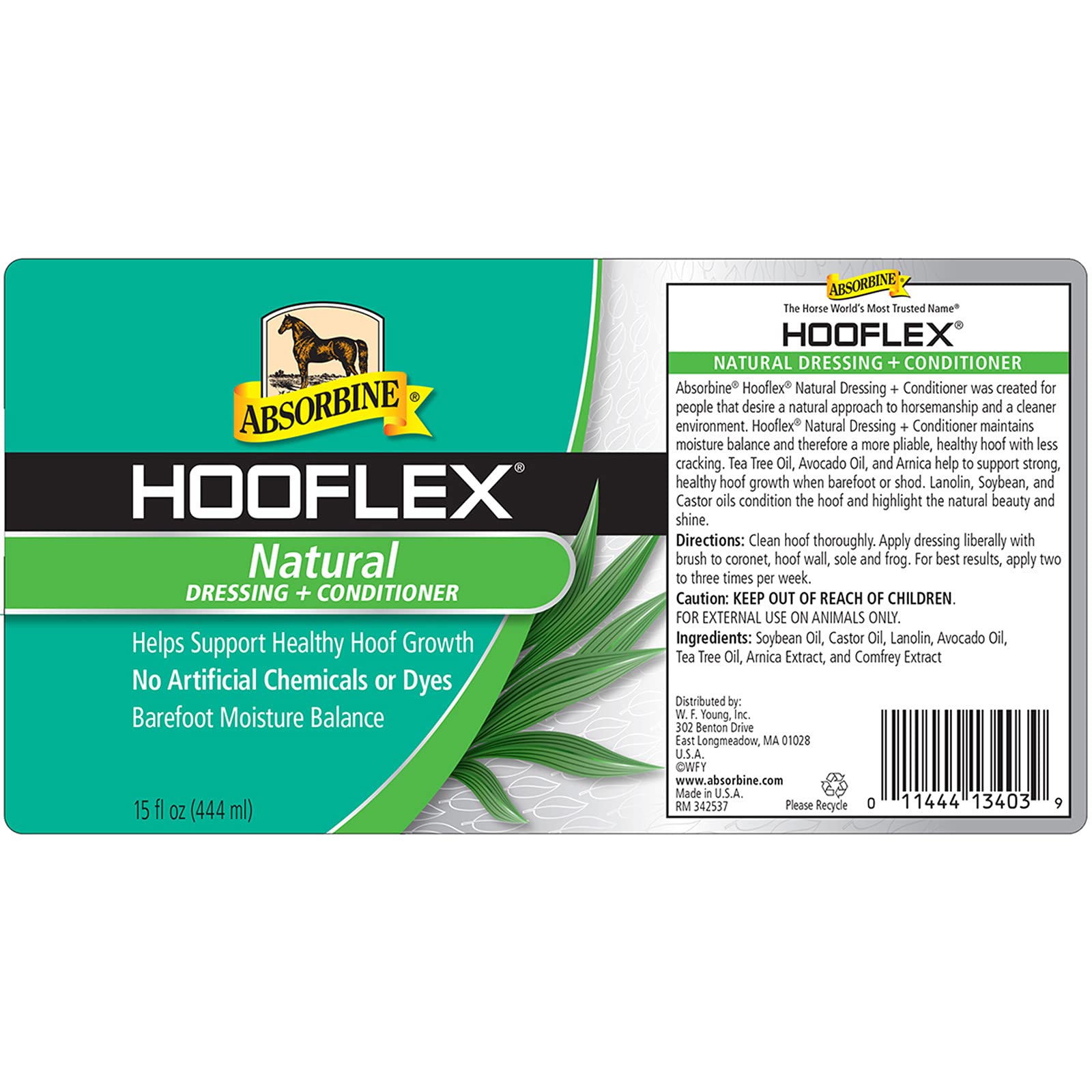 Absorbine Hooflex dressing applicator brush enables precise application.