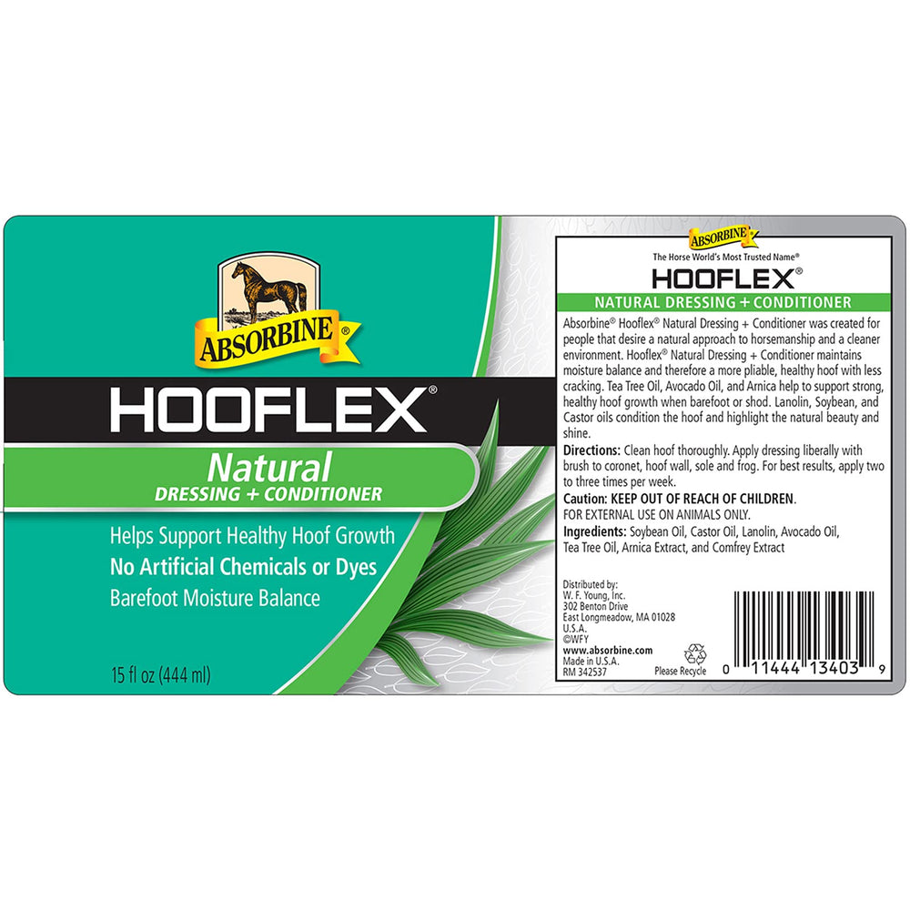 Absorbine Hooflex dressing applicator brush enables precise application.