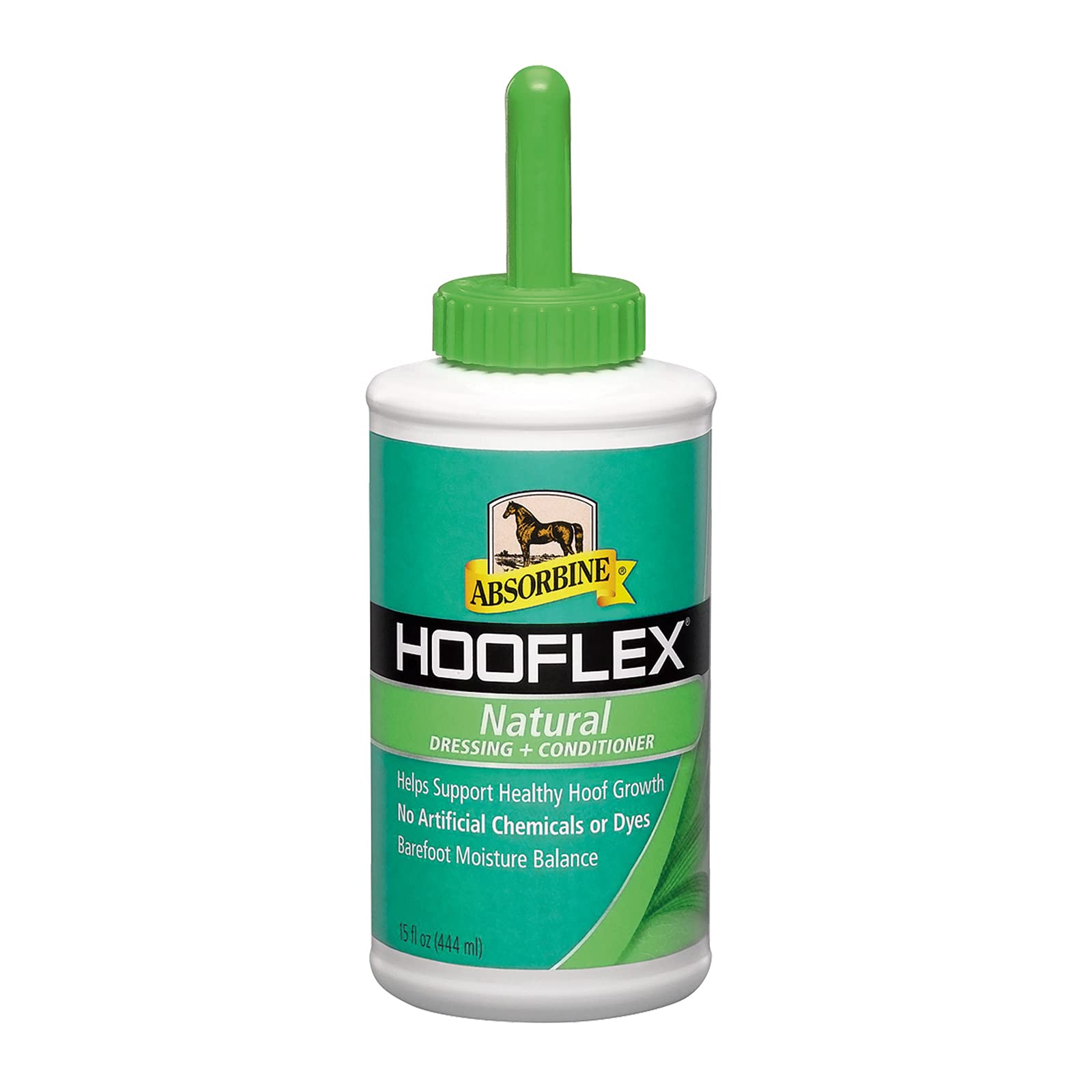 Absorbine Hooflex dressing bottle nourishes and protects hooves.